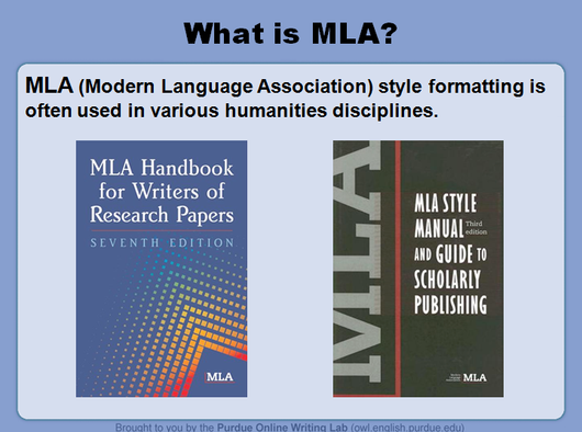 MLA 7th EditionFormatting and Style Guide