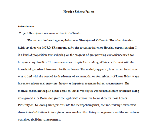 Housing Scheme Project