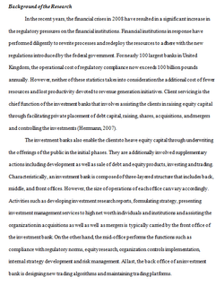 The impact of L&D on Regulatory Compliance within Investment Banking - A Study on Barclays Bank