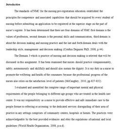 Standards for pre-registration nursing education (NMC, 2010)