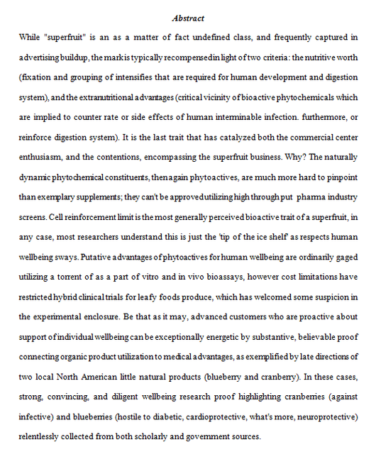 Commercialization and Marketing of super fruits