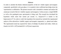 Measuring Current per Second of Low Volatility Organics by using Simple KEMS (Knudsen Effusion Mass Spectrometer) System and Quadrupole Mass Spectrometer