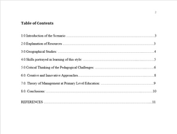 A report to evaluate a cross-curricular resource