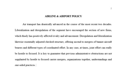 Airline and Airport Policy