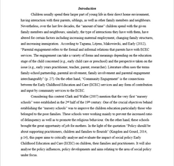 EARLY CHILDHOOD EDUCATION AND CARE